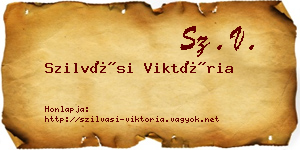 Szilvási Viktória névjegykártya